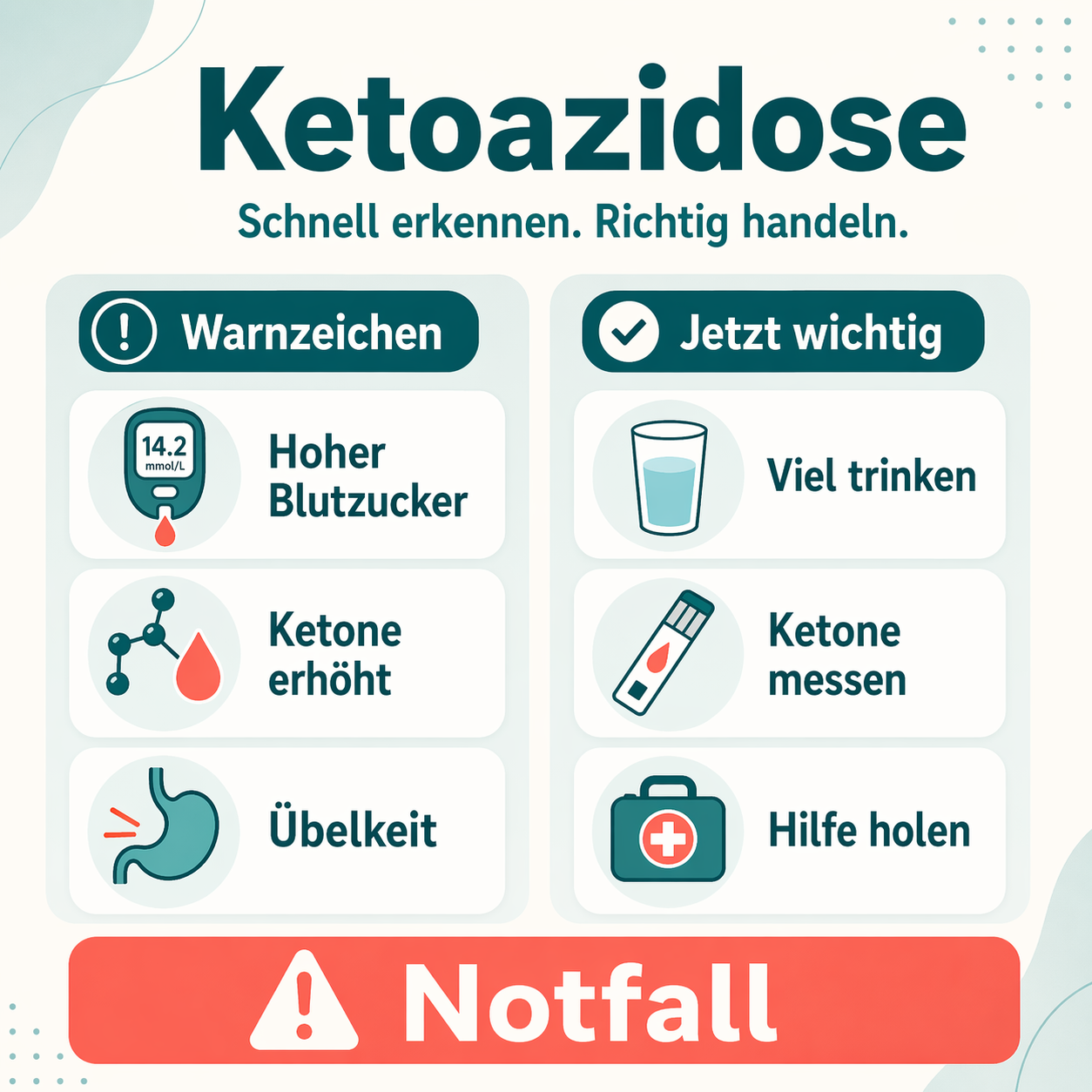 Behandlung bei Ketoazidose