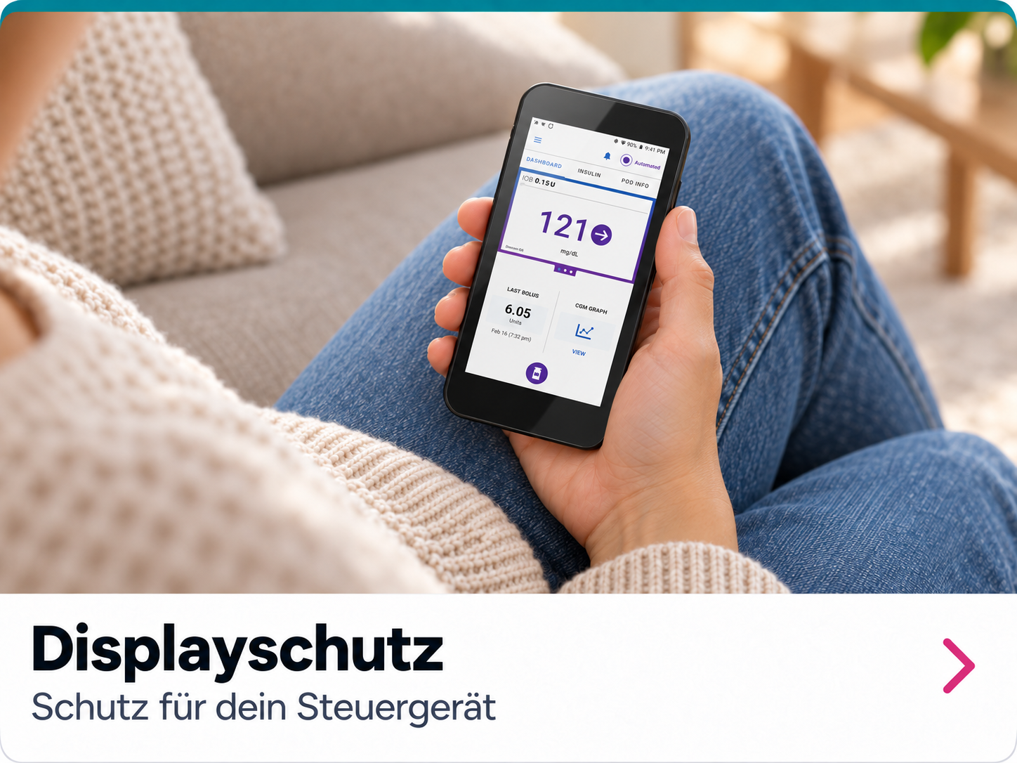 Omnipod 5 Displayschutzfolie