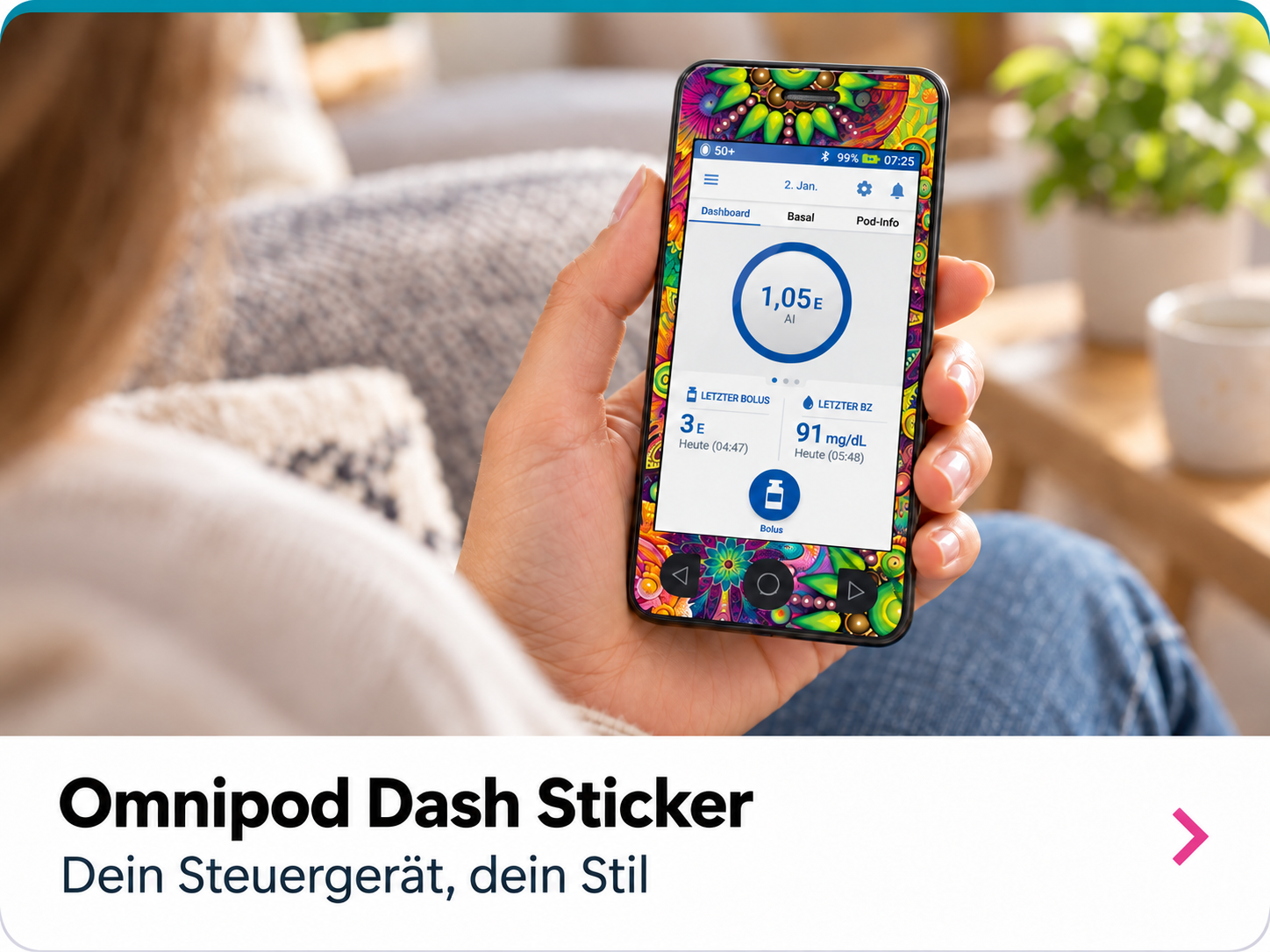 Omnipod Dash Sticker
