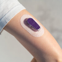 Dexcom Sticker für G6 (Transmitter) - Lila Glitzer