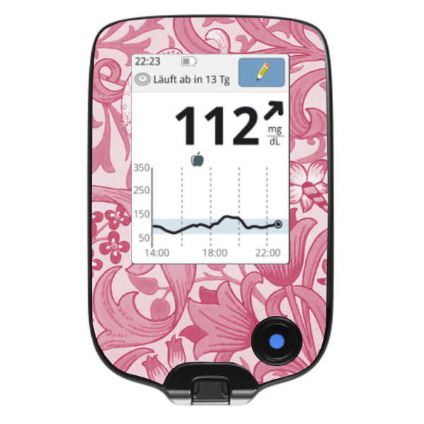 FreeStyle Libre Sticker (Messgerät) - Pink flowers
