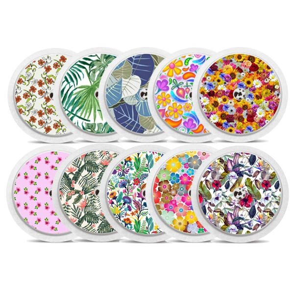 FreeStyle Libre 2 Sticker - 10er Set "Flower Power"