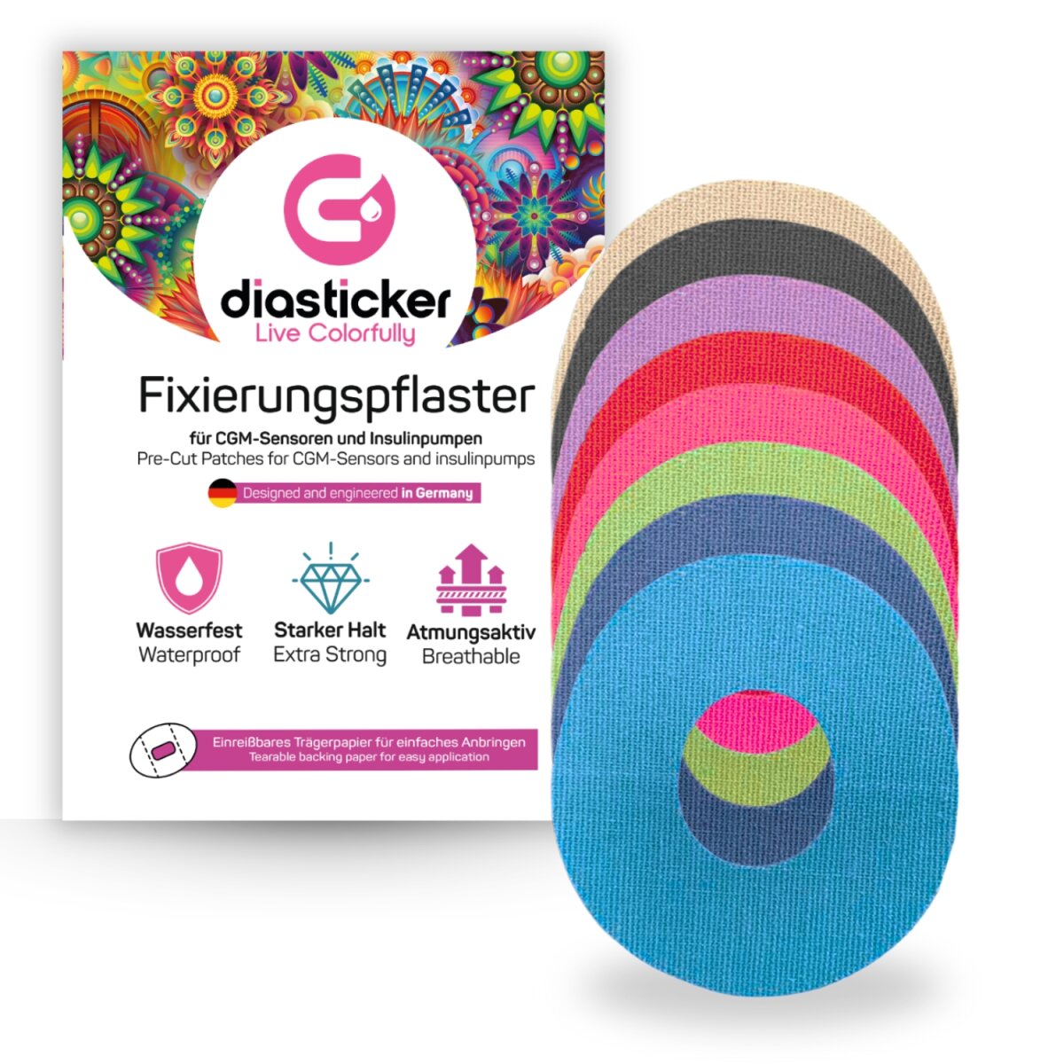 Fixtape Pleister Voor Dexcom G7 Zeemeerminnen main image 0