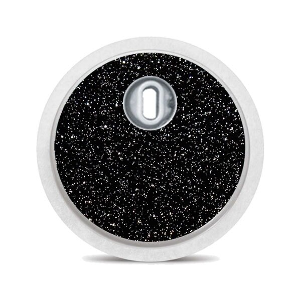 FreeStyle Libre 3 Sticker - Schwarz Glitzer