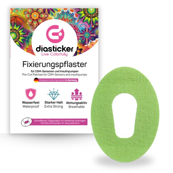 Dexcom G6 Fixierpflaster - 10 Stück, Hellgrün