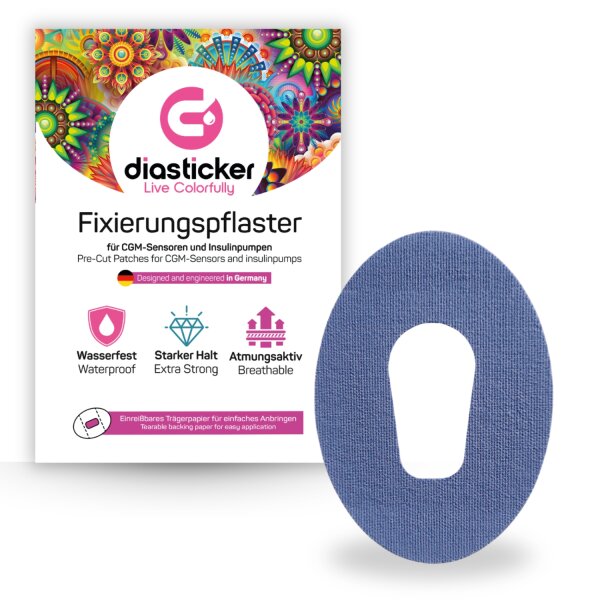 Dexcom G6 Fixierpflaster - 10 Stück, Dunkelblau