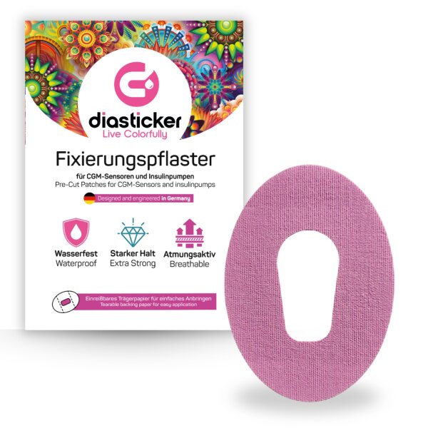 Dexcom G6 Fixierpflaster - 10 Stück, Lila