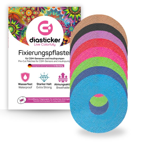 Freestyle Libre 2 Fixierpflaster (XL) - 10 Stück, Mix