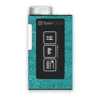 Ypsopump Sticker - Türkis Glitzer (3 Tragevarianten)