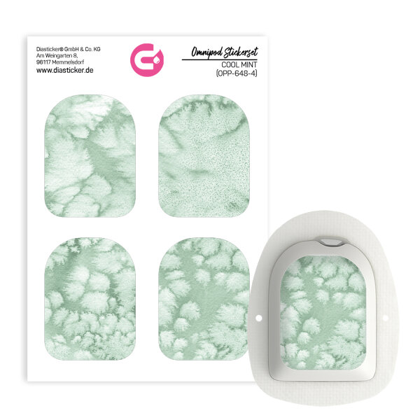 Omnipod Podsticker - "Cool Mint" (4er Set)