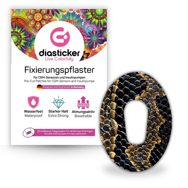 Dexcom G6 Pflaster - "Desert Snake"