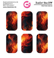 TouchCare Nano CGM Sticker - 6er Set "Fire"