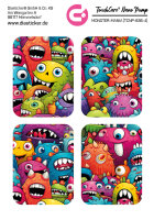 TouchCare Nano Pump Sticker - "Monster-Mania" (4er Set)