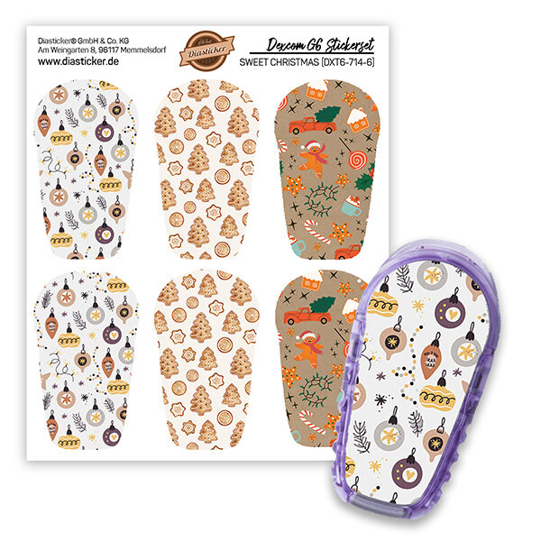 Dexcom G6 Sticker - 6er Set "Sweet Christmas"