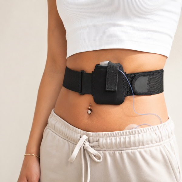 BAUCHGURT für Insulinpumpe - Black