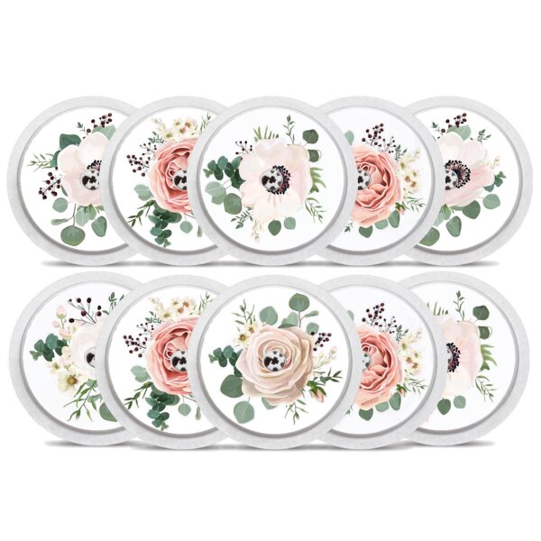 FreeStyle Libre 2 Sticker - 10er Set "Floral"