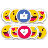 FreeStyle Libre 2 Sticker - 10er Set "Emojis"