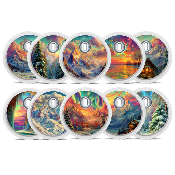 FreeStyle Libre 3 Sticker - 10er Set "Winter Glow"