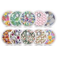 FreeStyle Libre 3 Sticker - 10er Set "Flower...