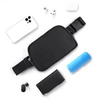 Bauchtasche für Diabeteszubehör (Hellgrau)