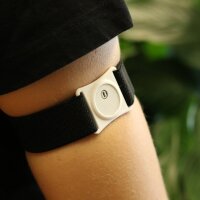 FreeStyle Libre 3 Fixierband - Halter: Ring Schwarz (Bandfarbe wählbar)