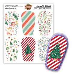 Dexcom Sensorsticker Sticker Aufkleber Rowanberry Weihnachtsbaum Lichterkette Weihnachten Christmas