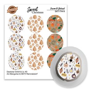 Dexcom Sticker Aufkleber Weihnachten Christmas Winter Sweet Christmas Lebkuchen Zuckerstange